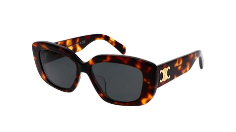 Celine Triomphe 55 Bruin & Tortoise Sunglasses .